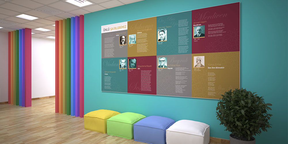 turkce-edebiyat-sinifi-posterleri-f-210-02 Ünlü Şairlerimiz Eğitim Posteri - Türk Edebiyatı Şairler Panosu F-210