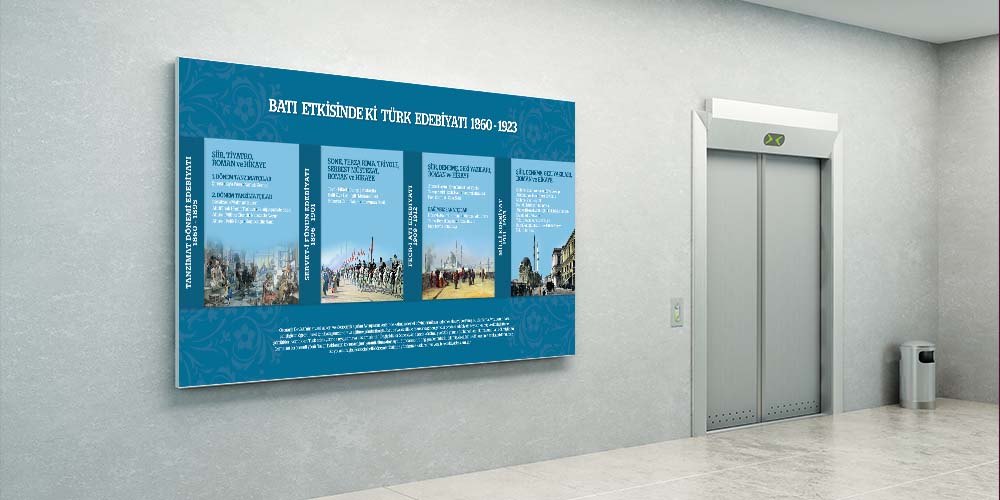 Batı Etkisindeki Türk Edebiyatı Posteri - Dönemler & Sanatçılar Sınıf Panosu F-214