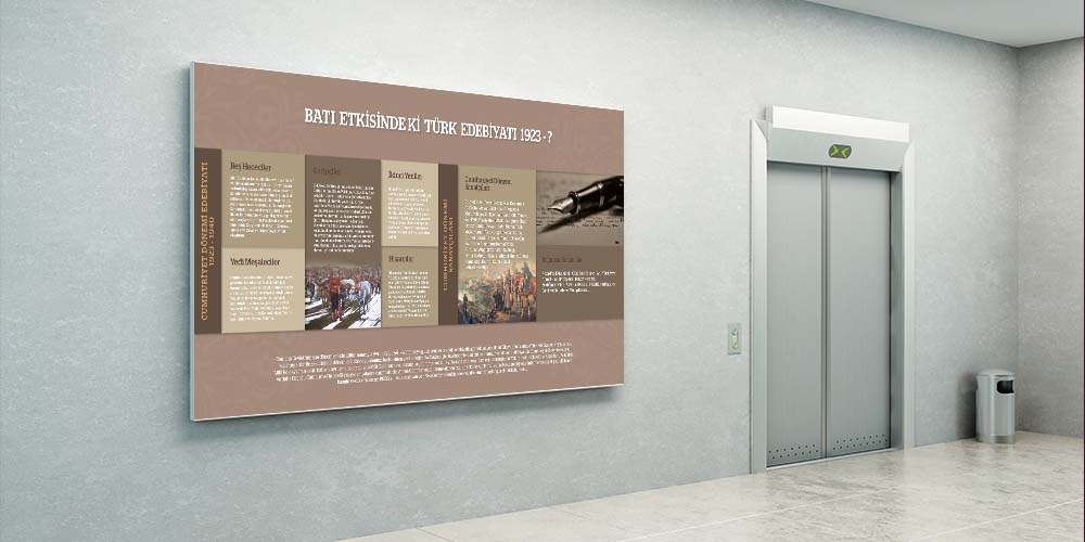 turkce-edebiyat-sinifi-posterleri-f-215-02 Cumhuriyet Dönemi Türk Edebiyatı Posteri - Edebiyat Akımları Sınıf Panosu F-215