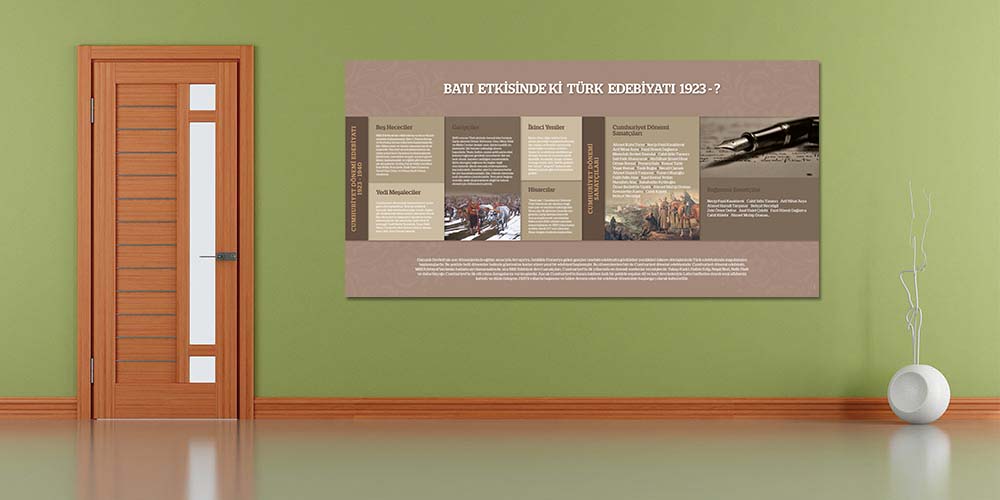 turkce-edebiyat-sinifi-posterleri-f-215-03 Cumhuriyet Dönemi Türk Edebiyatı Posteri - Edebiyat Akımları Sınıf Panosu F-215
