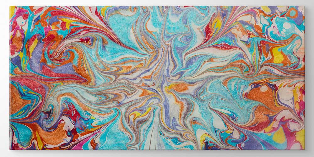 Geleneksel Ebru Sanatı Büyük Ebatlı Duvar Dekoru 11958