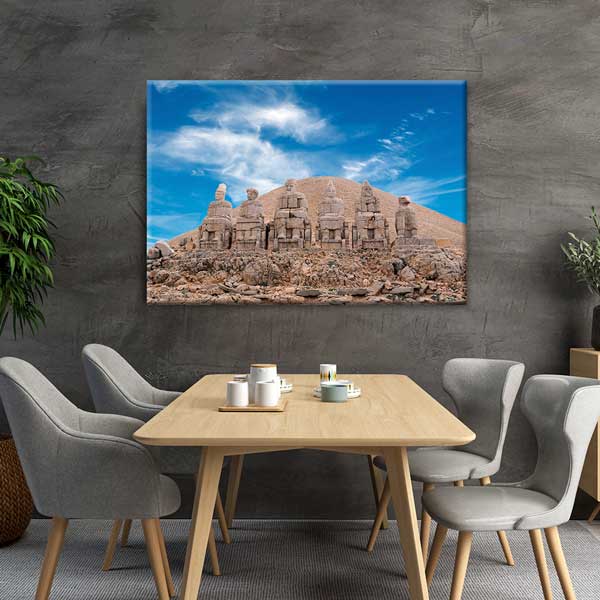 Nemrut Dağı Anıtsal Taş Heykeller Kanvas Tablo 11990