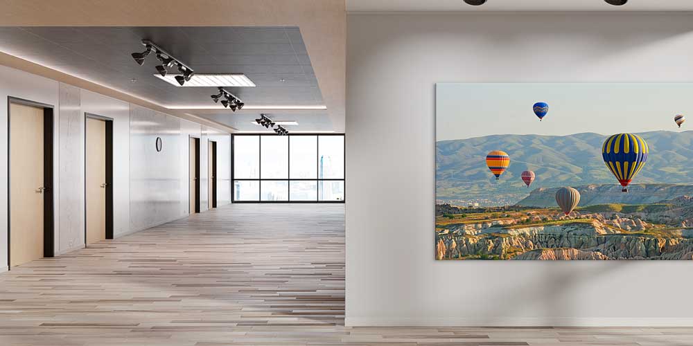 Kapadokya Vadileri ve Balonlar Manzarası Büyük Ebat Duvar Dekor Ürünü 11935