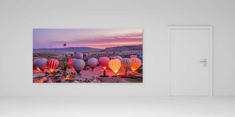 Kapadokya Gün Doğumu Balon Manzarası Büyük Ebat Duvar Dekor Ürünü 11936