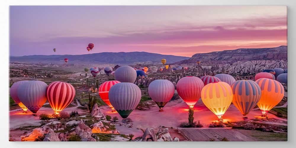 Kapadokya Gün Doğumu Balon Manzarası Büyük Ebat Duvar Dekor Ürünü 11936