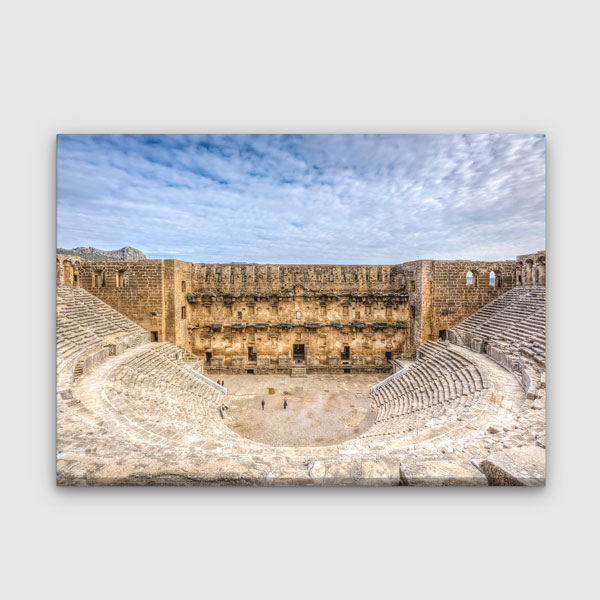 Antik Tiyatro İç Mekân Manzarası Kanvas Tablo 12025