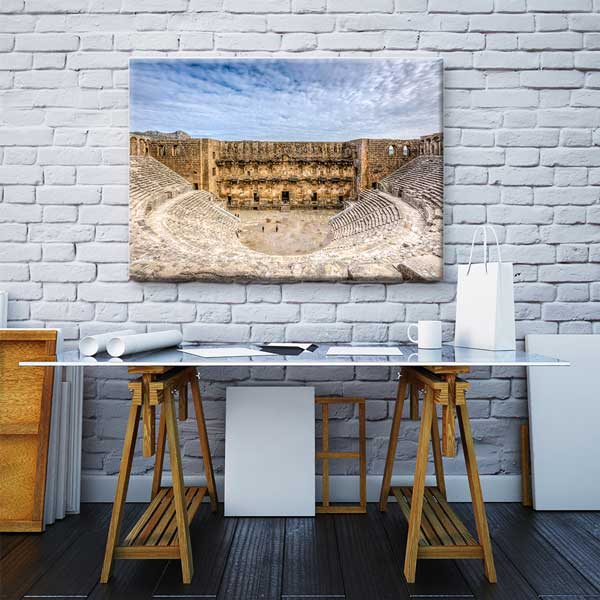 Antik Tiyatro İç Mekân Manzarası Kanvas Tablo 12025