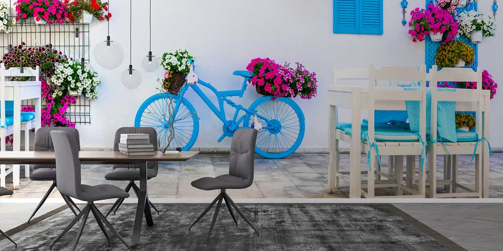 turkey-wall-art-decor-11504-02 Mavi Bisiklet ve Çiçekler Duvar Kağıdı 11504