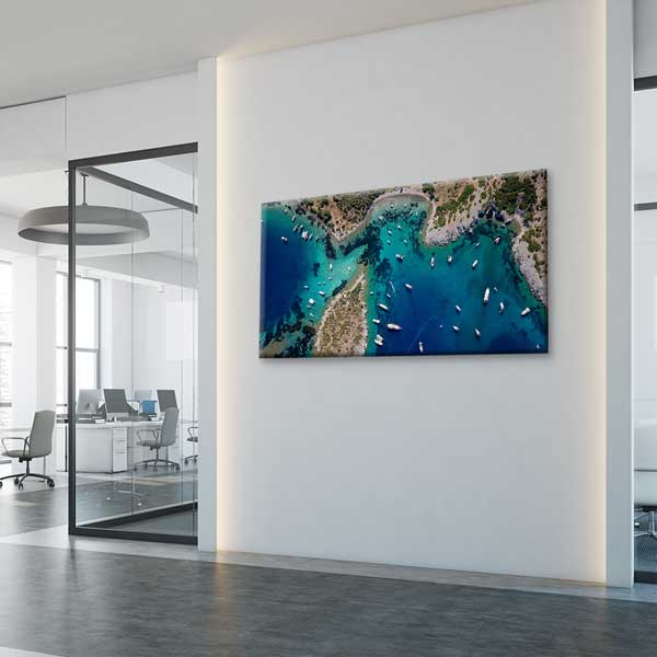 turkey-wall-art-decor-12050-02 Turkuaz Koylar ve Demirli Tekneler Manzarası Kanvas Tablo 12050