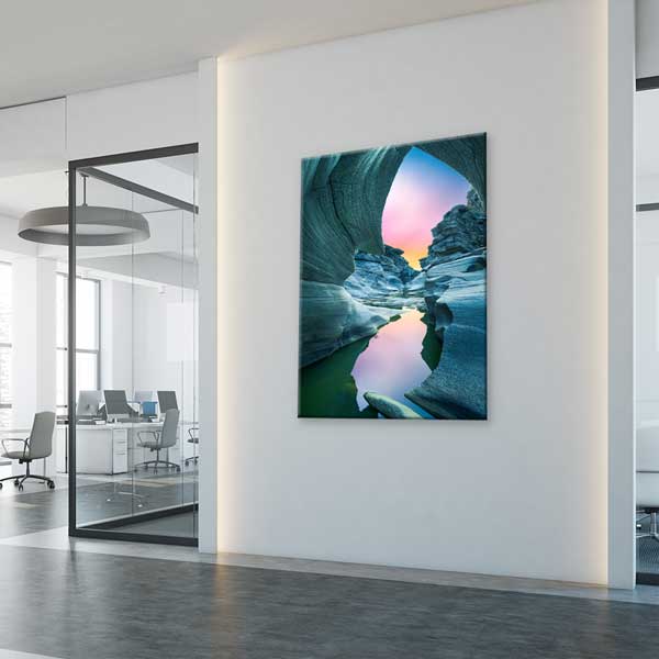 Doğal Kaya Kanyonu ve Gün Batımı Manzarası Kanvas Tablo 12059