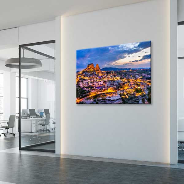 Kapadokya Anadolu Akşam Manzarası Kanvas Tablo 12088