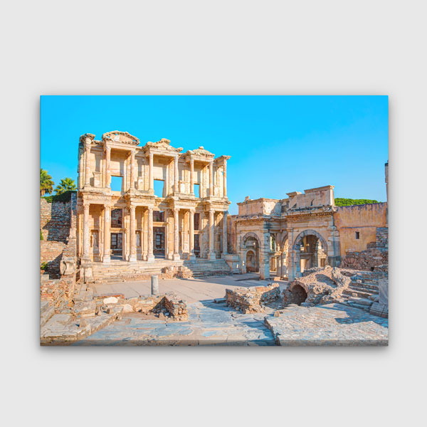 Antik Kent Cephe Yapısı Kanvas Tablo 12014