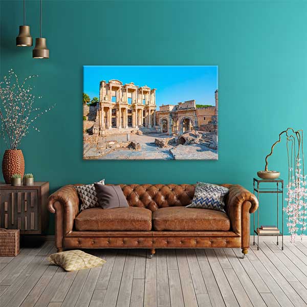 Antik Kent Cephe Yapısı Kanvas Tablo 12014