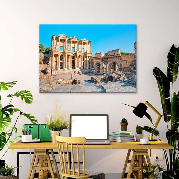 Antik Kent Cephe Yapısı Kanvas Tablo 12014