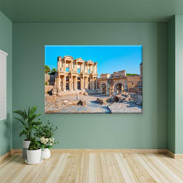 Antik Kent Cephe Yapısı Kanvas Tablo 12014