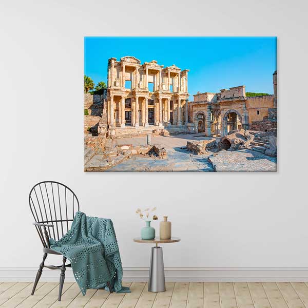 Antik Kent Cephe Yapısı Kanvas Tablo 12014