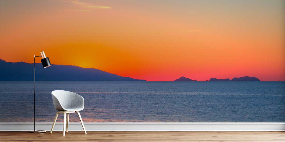 Gün Batımı Deniz Manzaralı Duvar Kağıdı 11505