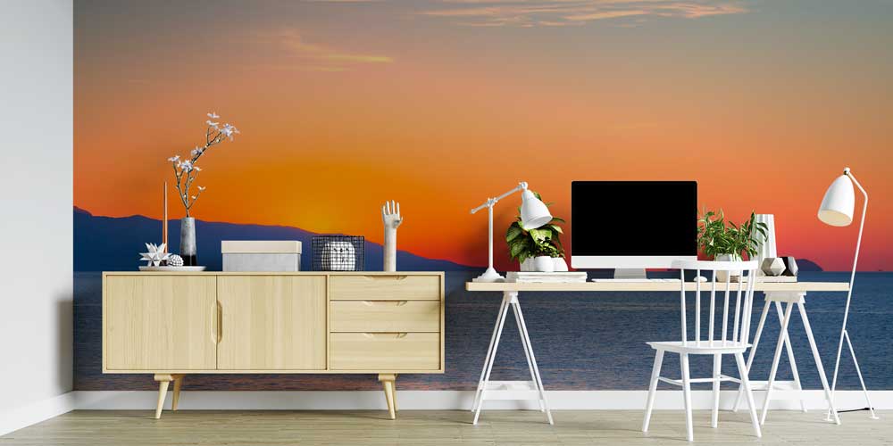 turkey-wallpaper-art-11505-02 Gün Batımı Deniz Manzaralı Duvar Kağıdı 11505