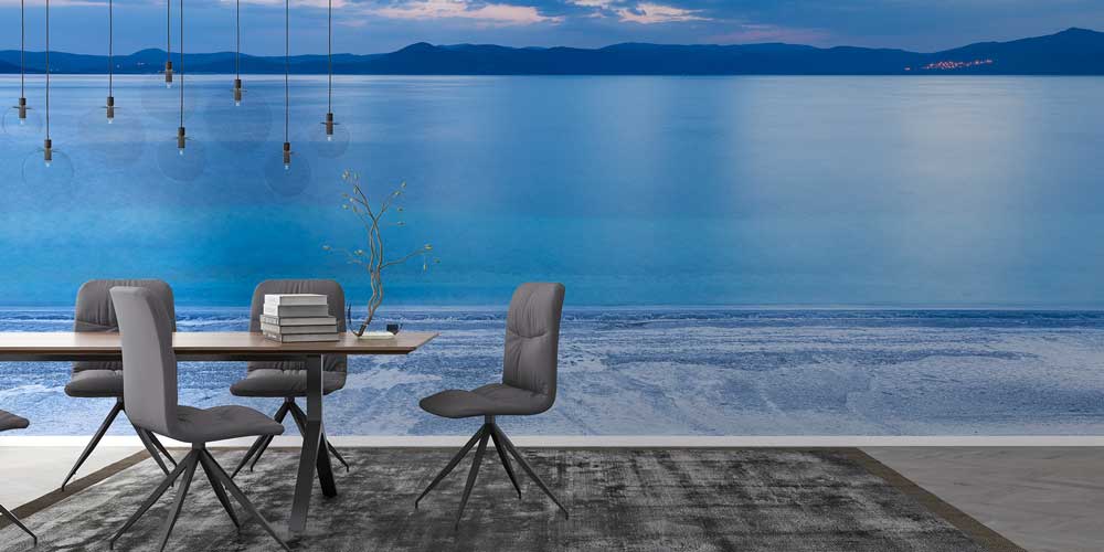 Sakin Deniz ve Ufuk Manzaralı Duvar Kağıdı 11507