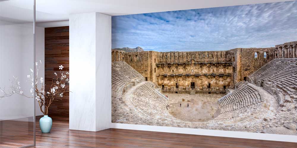 Antik Tiyatro İç Mekân Manzaralı Duvar Kağıdı 11521