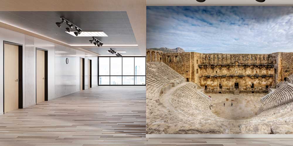 Antik Tiyatro İç Mekân Manzaralı Duvar Kağıdı 11521