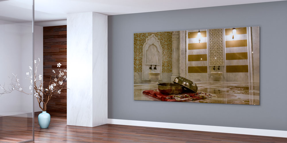 turkish-bath-wall-decor-7949-03 Geleneksel Türk Hamamı Tas ve Peştemal Duvar Dekoru – 7949-DK