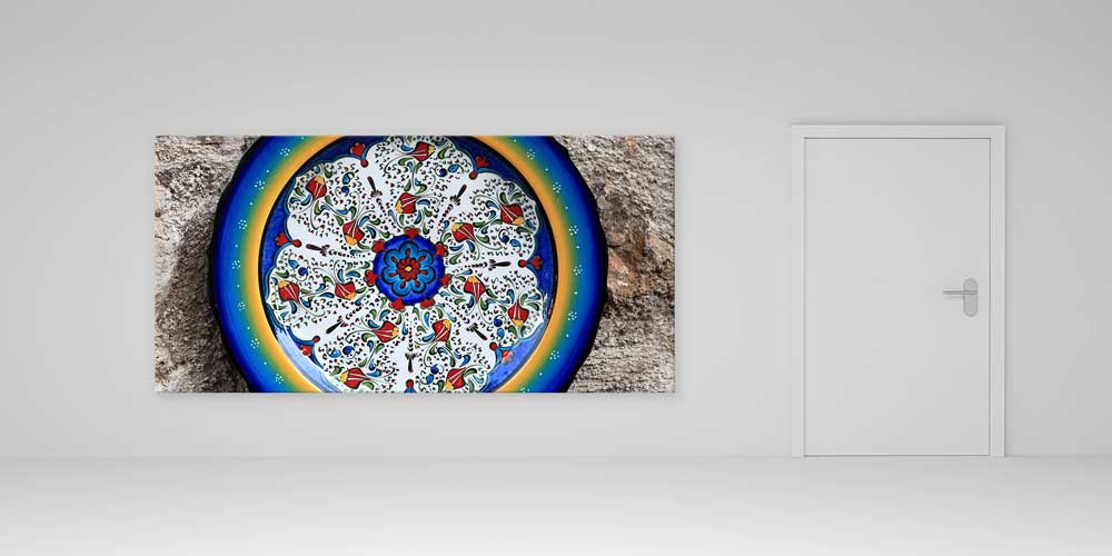 Geleneksel Türk Çini Motifli Büyük Ebat Duvar Dekoru 11975