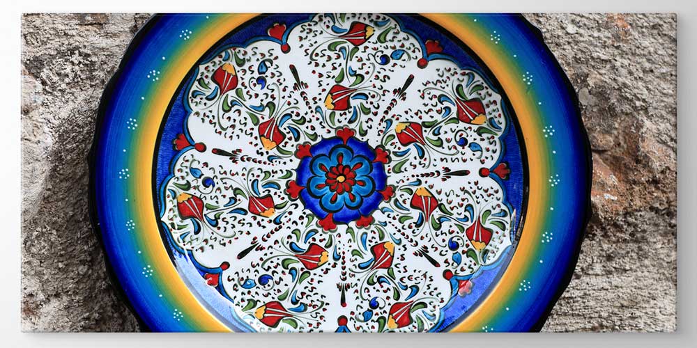 Geleneksel Türk Çini Motifli Büyük Ebat Duvar Dekoru 11975