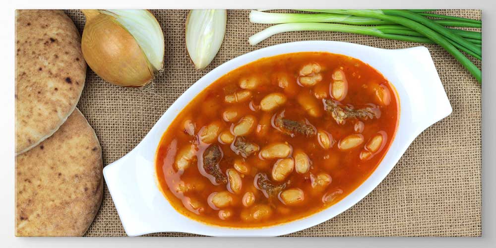 Kuru Fasulye ve Ekmek Temalı Büyük Ebat Duvar Dekoru – 12476