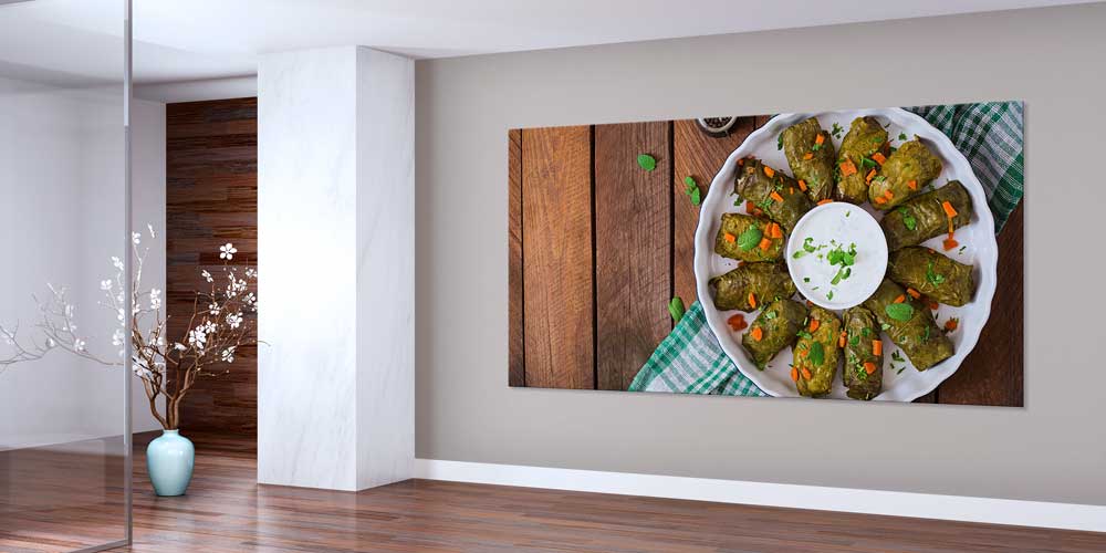 turkish-food-wall-decor-12477-02 Yaprak Sarma Temalı Büyük Ebat Duvar Dekoru – 12477
