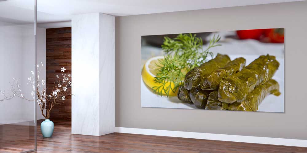 Zeytinyağlı Yaprak Sarma Temalı Büyük Ebat Duvar Dekoru – 12478