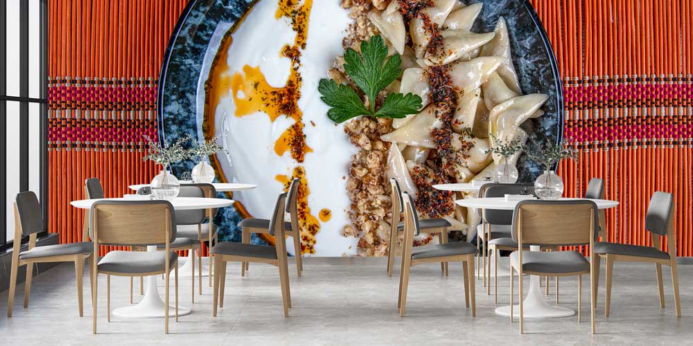 Anadolu Mutfağı Mantı Temalı Duvar Kağıdı 12399