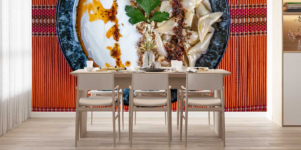 Anadolu Mutfağı Mantı Temalı Duvar Kağıdı 12399