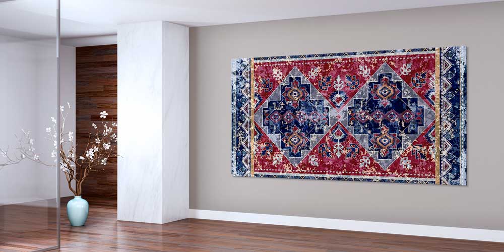 Geleneksel Anadolu Kilim Desenli Büyük Ebat Duvar Dekoru 11977