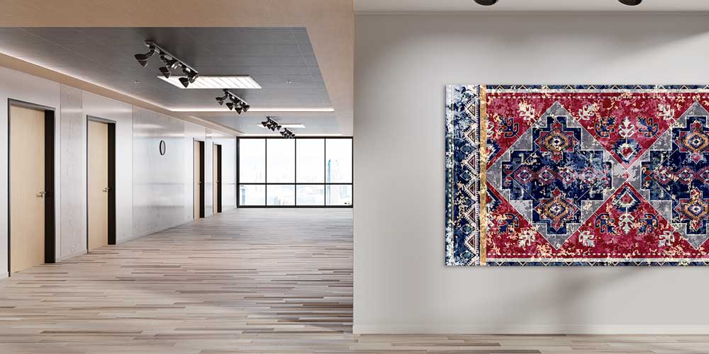 Geleneksel Anadolu Kilim Desenli Büyük Ebat Duvar Dekoru 11977