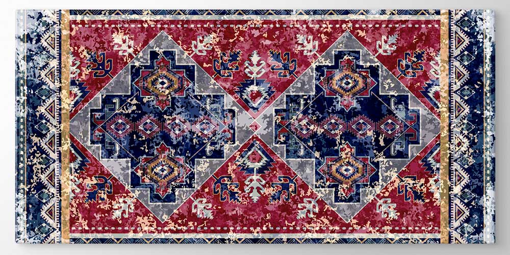 Geleneksel Anadolu Kilim Desenli Büyük Ebat Duvar Dekoru 11977