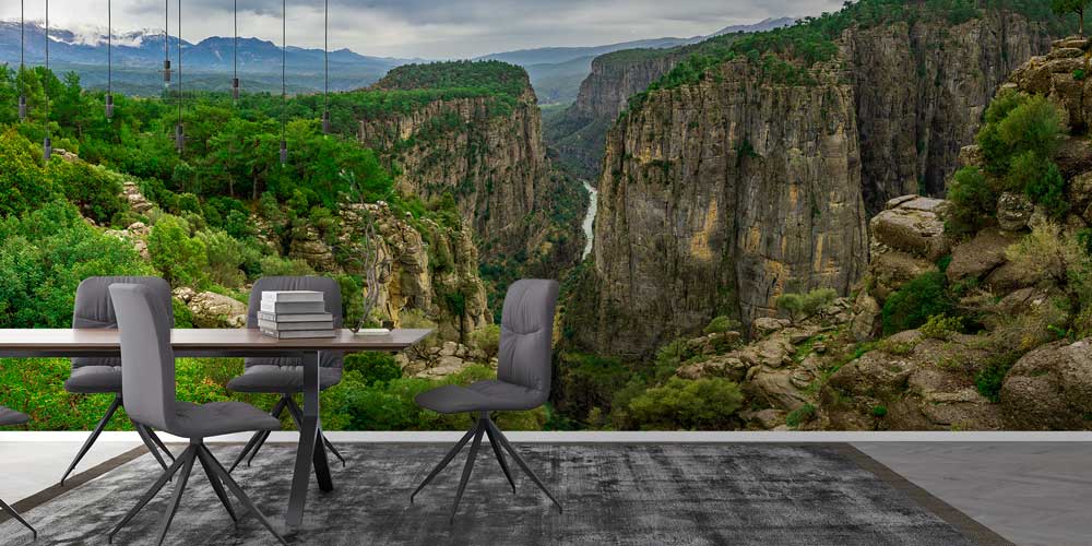 Derin Kanyon ve Akarsu Manzarası Duvar Kağıdı 11497