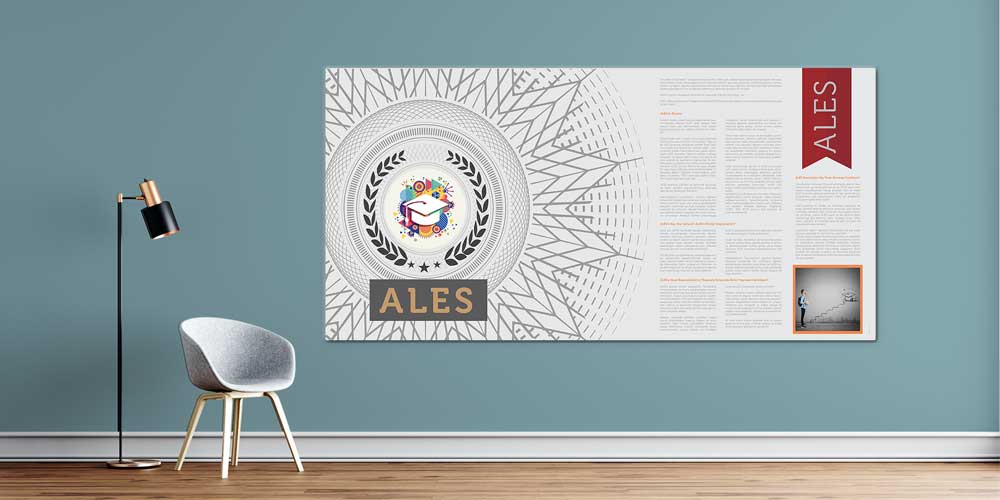 universite-dekorasyonu-3110-00 ALES Akademik Kariyer Dekoratif Poster 3110