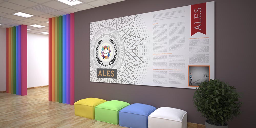universite-dekorasyonu-3110-09 ALES Akademik Kariyer Dekoratif Poster 3110