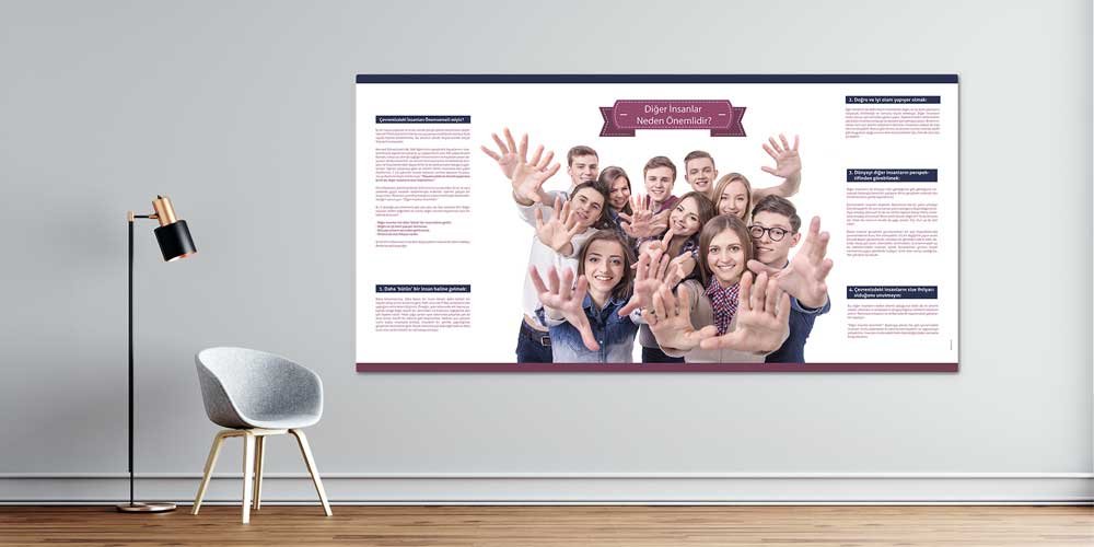 Sosyal İlişkiler ve İletişim Dekoratif Posteri  3043