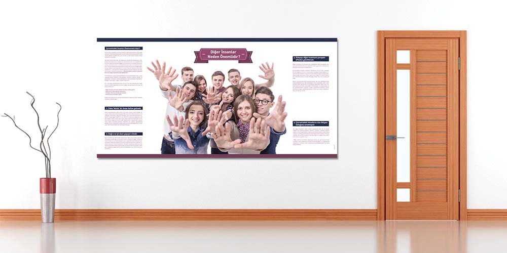 Sosyal İlişkiler ve İletişim Dekoratif Posteri  3043