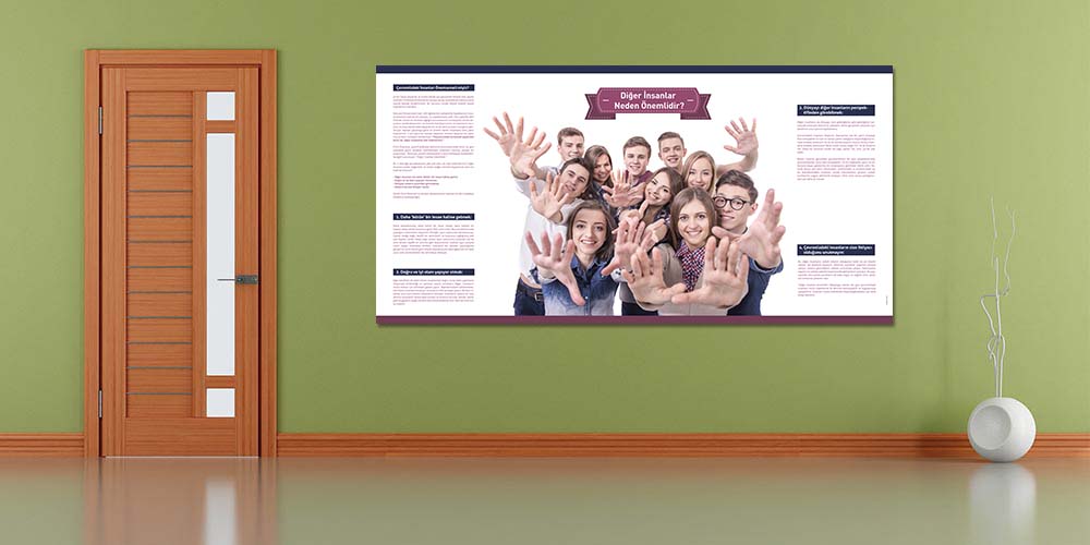 Sosyal İlişkiler ve İletişim Dekoratif Posteri  3043