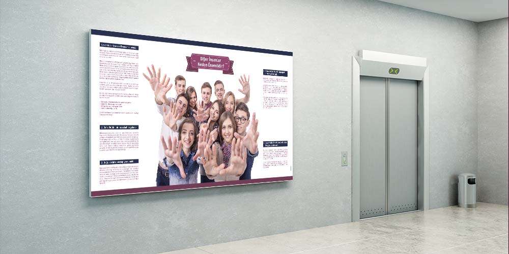 Sosyal İlişkiler ve İletişim Dekoratif Posteri  3043