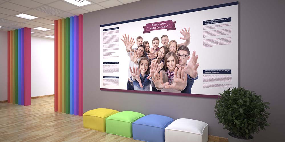 Sosyal İlişkiler ve İletişim Dekoratif Posteri  3043