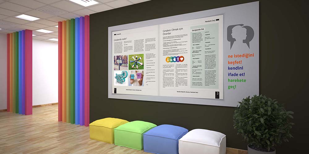 Girişkenlik ve İfade Dekoratif Posteri  3044