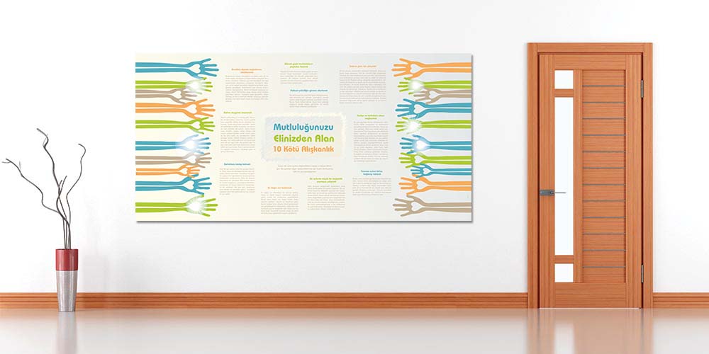 Mutluluğunuzu Elinizden Alan 10 Kötü Alışkanlık Duvar Dekoru 3271