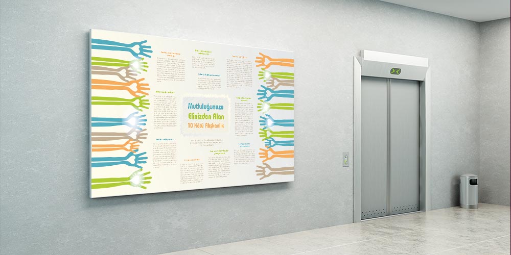 Mutluluğunuzu Elinizden Alan 10 Kötü Alışkanlık Duvar Dekoru 3271