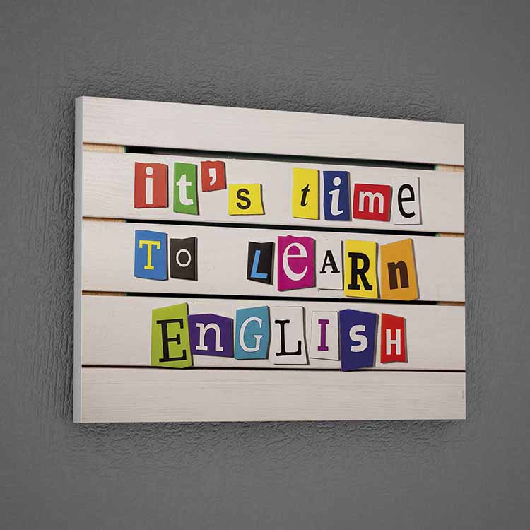 universite-duvar-kagitlari-3294-01 It's Time To Learn English Renkli Harfli Posteri – 3294