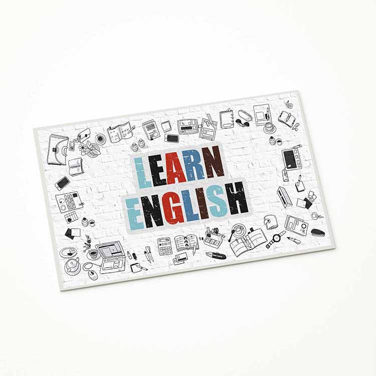 universite-duvar-kaplamalari-3293-04 Learn English Doodle Tasarımlı Duvar Kaplaması – 3293
