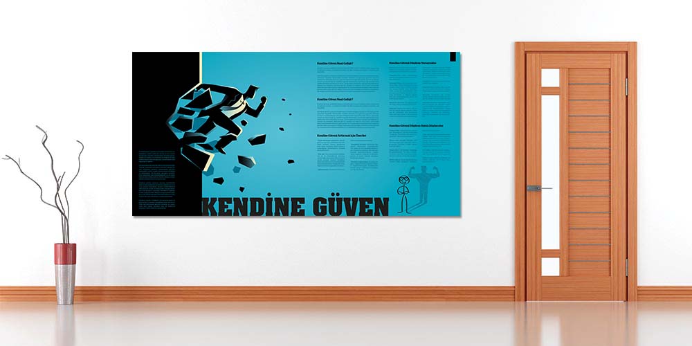 universite-duvar-kaplamalari-3359-02 Kendine Güven Geliştirme Motivasyon Posteri 3359